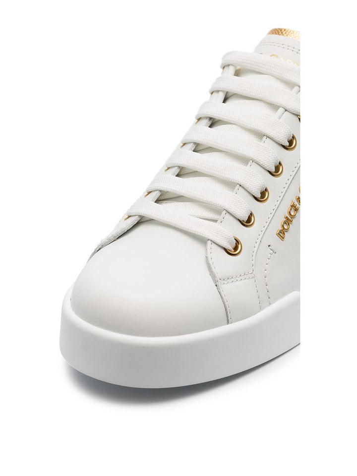 White-gold Portofino Sneakers