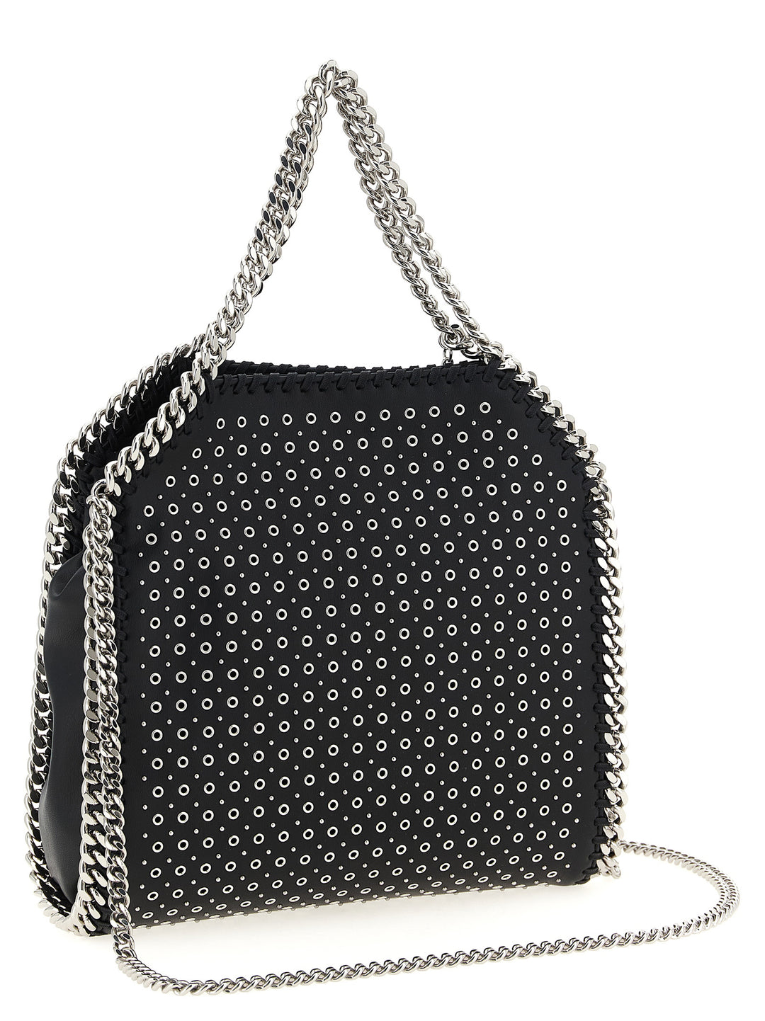 Stella Mccartney Mini Falabella Hand Bags - Black | 5cb4822f1ffbf2e10541eaeab07e6eeab87c5157