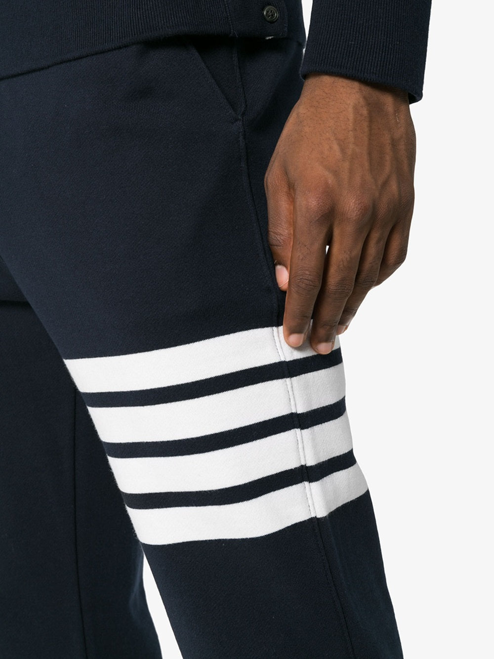 Classic sweatpant in classic loopback w/ engineered 4 bar