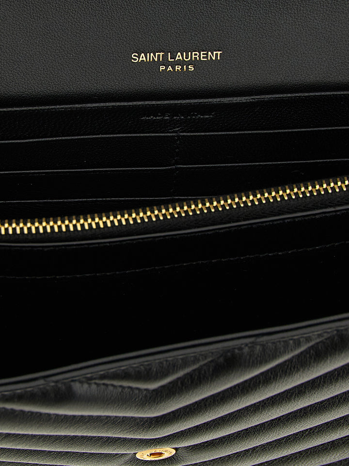 Saint Laurent Cassandre Wallets and Card Holders - Black | d5b34e250859b4dd320540ab2381bdd7fd2ab7d6