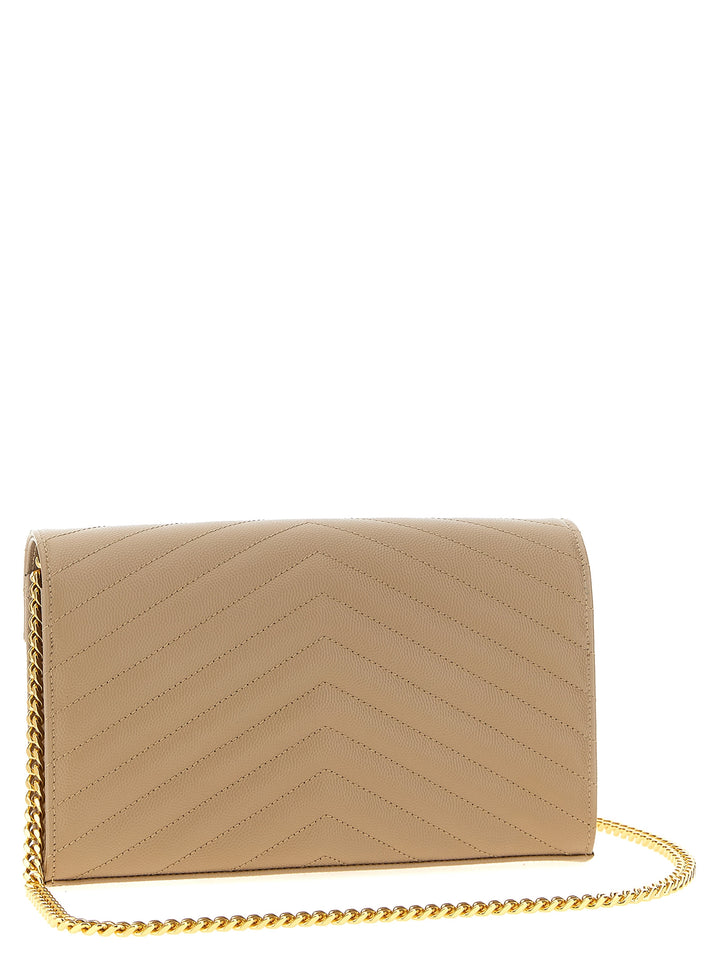 Saint Laurent Monogram Crossbody Bags - Beige | 56138675640bbed1eb2dd21bdba776a09de3b3c3