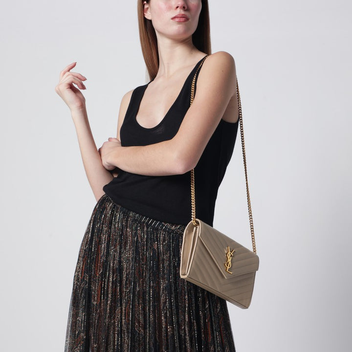 Saint Laurent Wallets & Money Clips - Beige | d8e665bd36de8ffd46d3229077e95b0b38c7da16