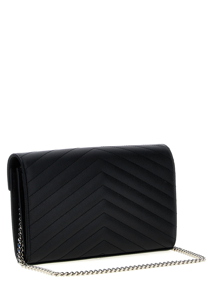 Saint Laurent Cassandre Clutch - Black | 1d3221e2808cb298a5418d6efa994a464f0e8355