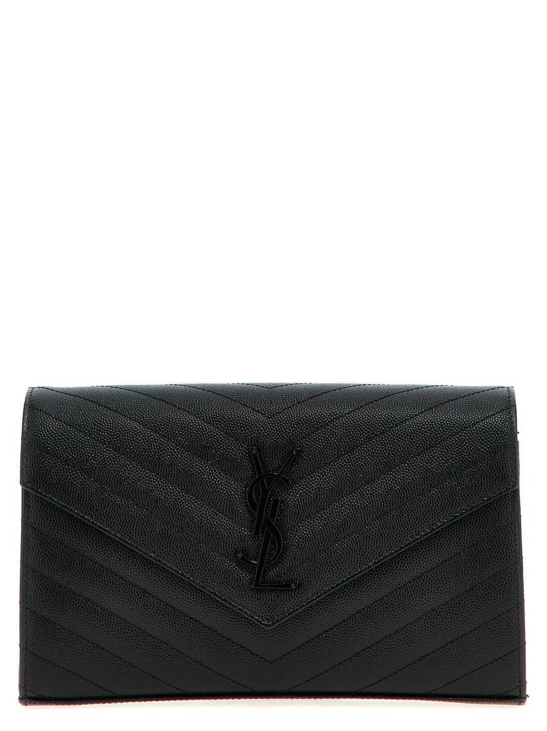 Saint Laurent Cassandre Clutch - Black | 44debf78bb9f775c627bb30fcf785684560544a9