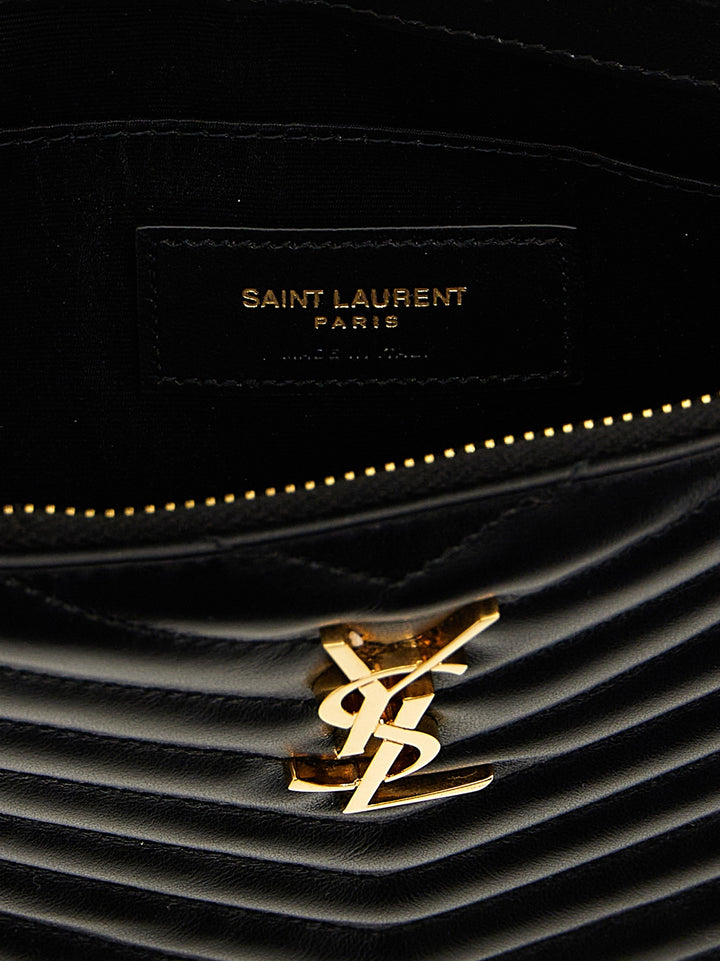 Saint Laurent Cassandre Clutch - Black | 9f9ff8b8eeffdd751441f6cbd15dcae7995d876c