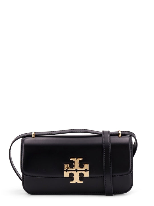Leather Shoulder Bag With Maxi Metal Logo