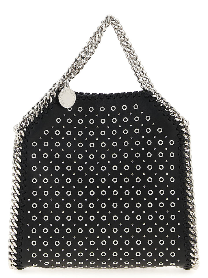 Stella Mccartney Tiny Falabella Hand Bags - Black | 74640f8cb6656505d7e6fbfac454e28532dbb0ed
