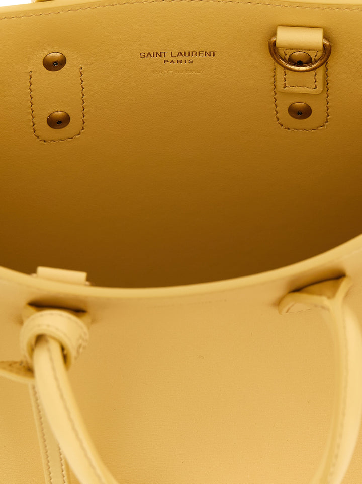 Saint Laurent Sac De Jour Hand Bags - Yellow | b3696eaef66e00becd971f709f139880963b42b8