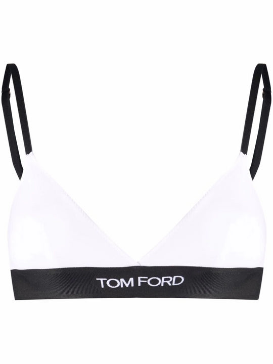 Triangle Bra With Logo Band