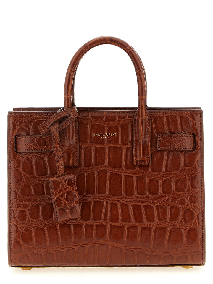 Saint Laurent Sac De Jour Hand Bags - Brown | b6528f709f1c6322e3e4e0d01356f3aaa9e35a85