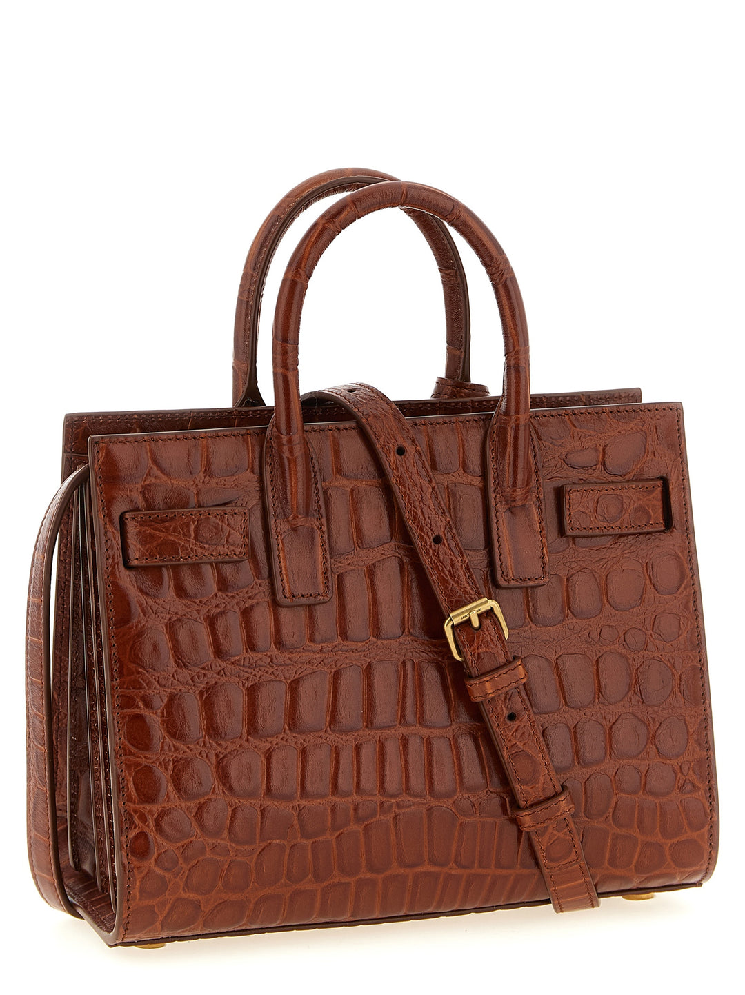 Saint Laurent Sac De Jour Hand Bags - Brown | 40a5b124f13a63a32fc843987cb92662d84899a4