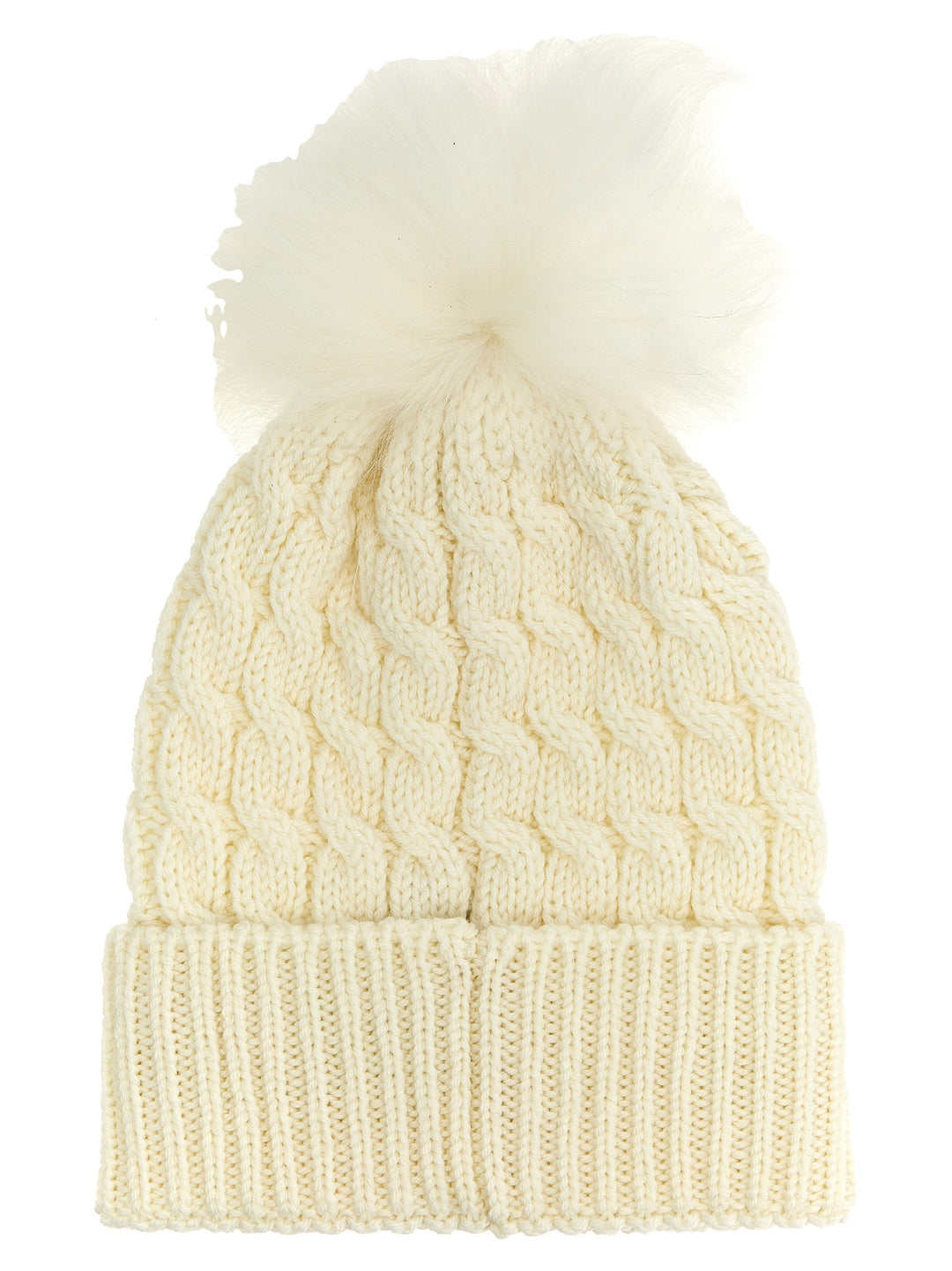 Pom Pom Beanie Hats White