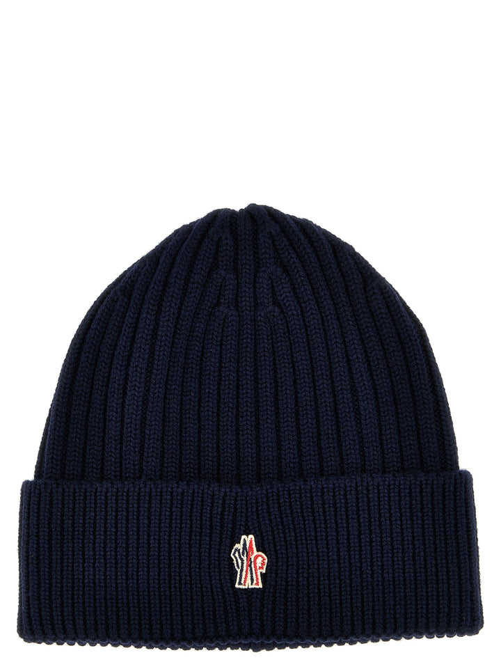 Logo Embroidery Beanie Hats Blue