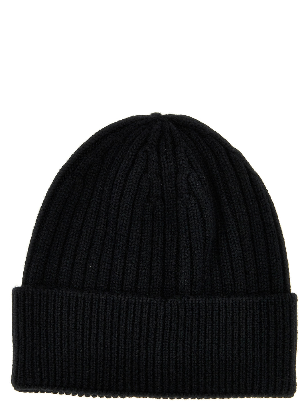 Logo Embroidery Beanie Hats Black