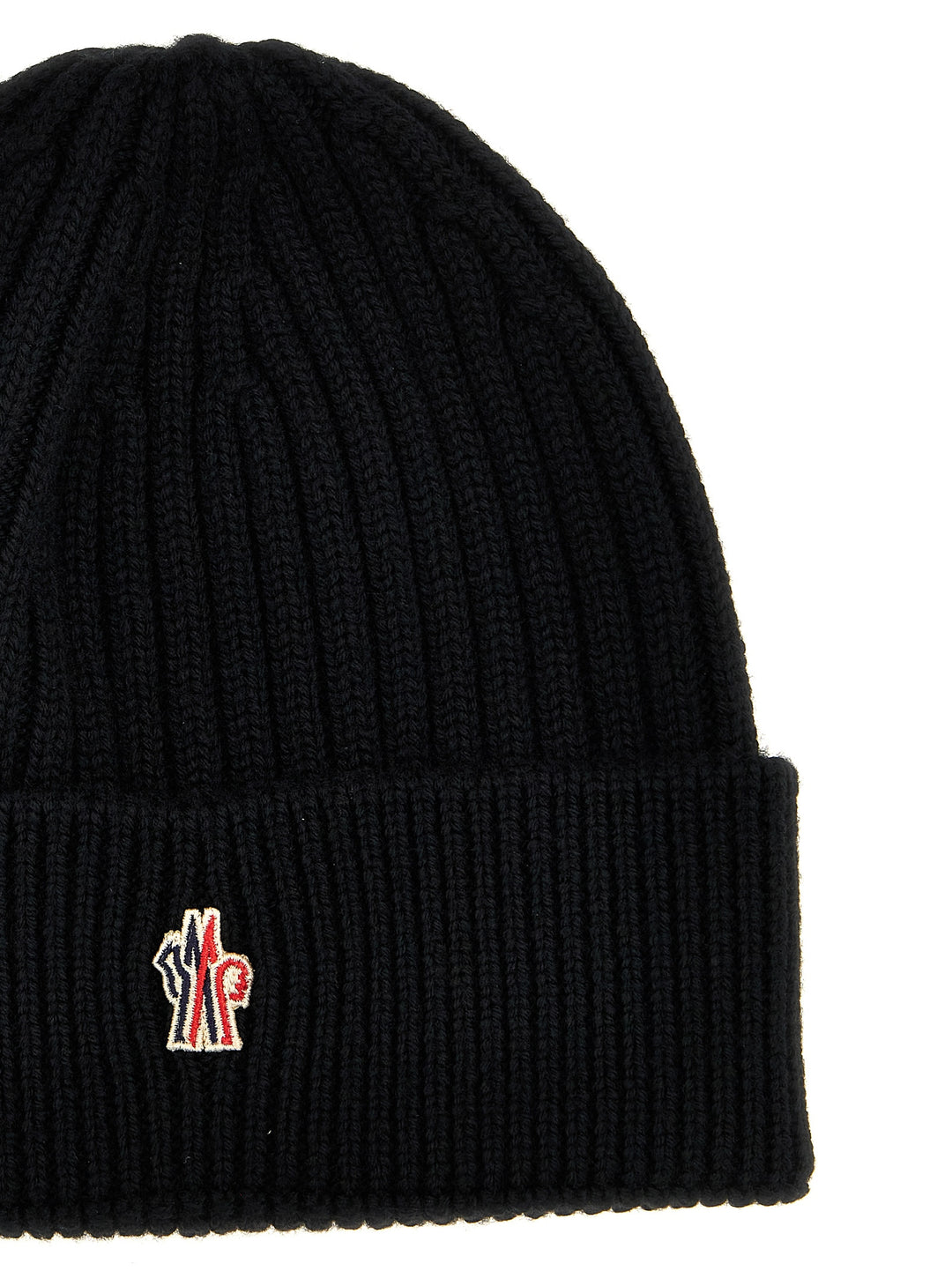 Logo Embroidery Beanie Hats Black