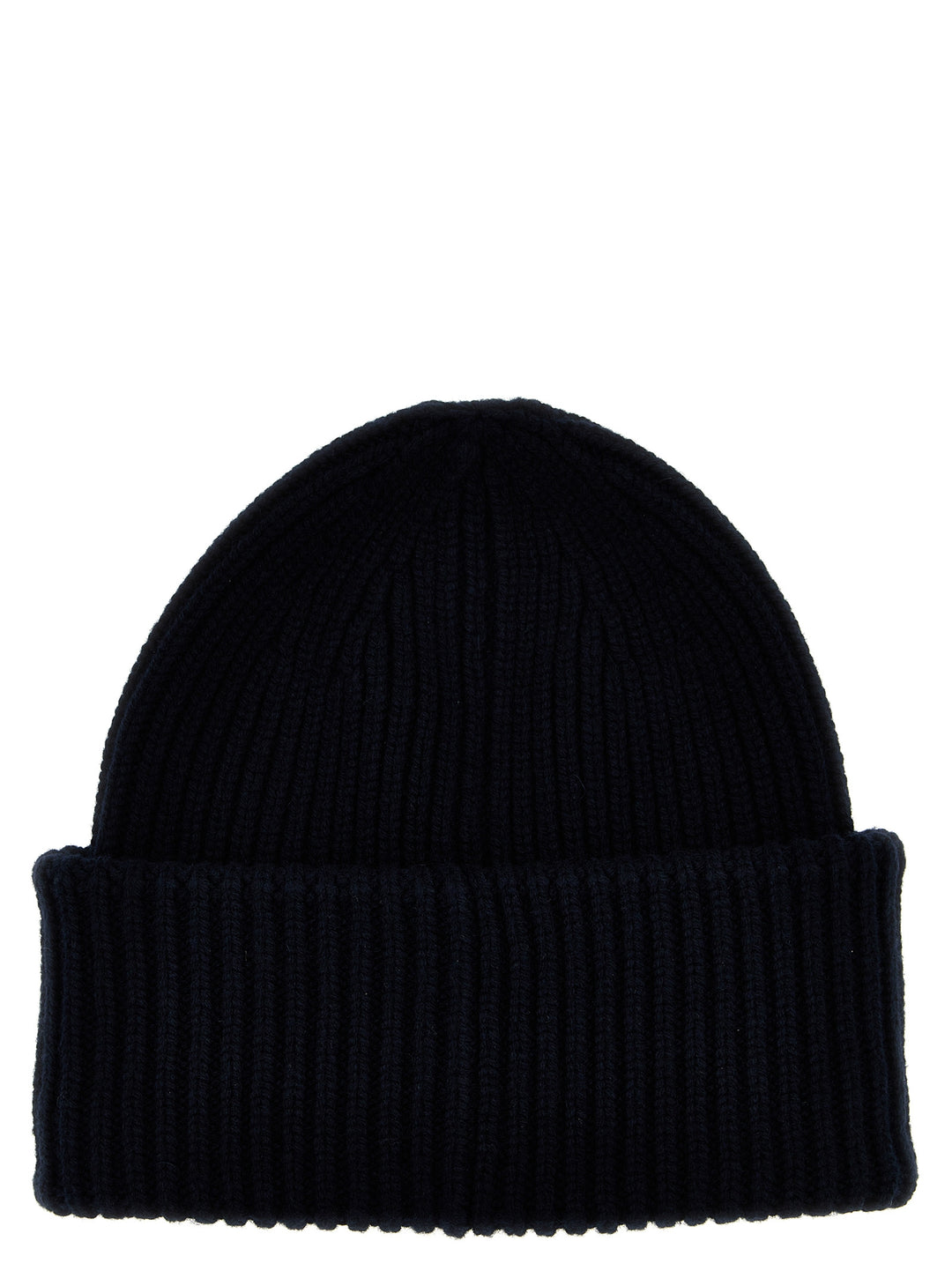 Logo Patch Beanie Hats Blue