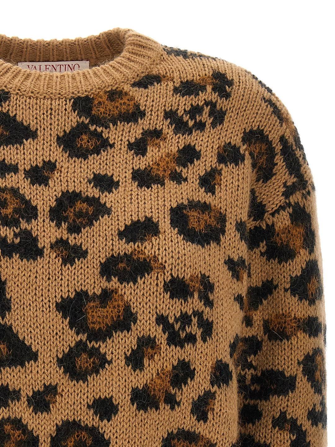 Valentino Animalier Sweater Sweater, Cardigans Brown