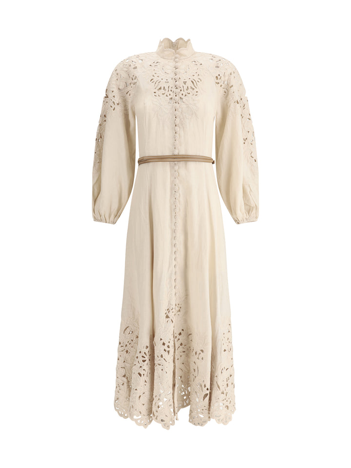 WYLIE EMBROIDERED BILLOW DRESS