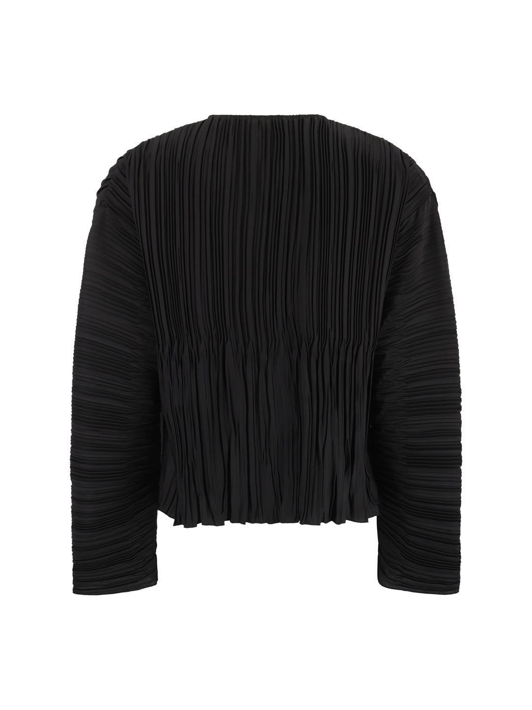 PLISS' POLY CREPE LONG SLEEVES SHIRT