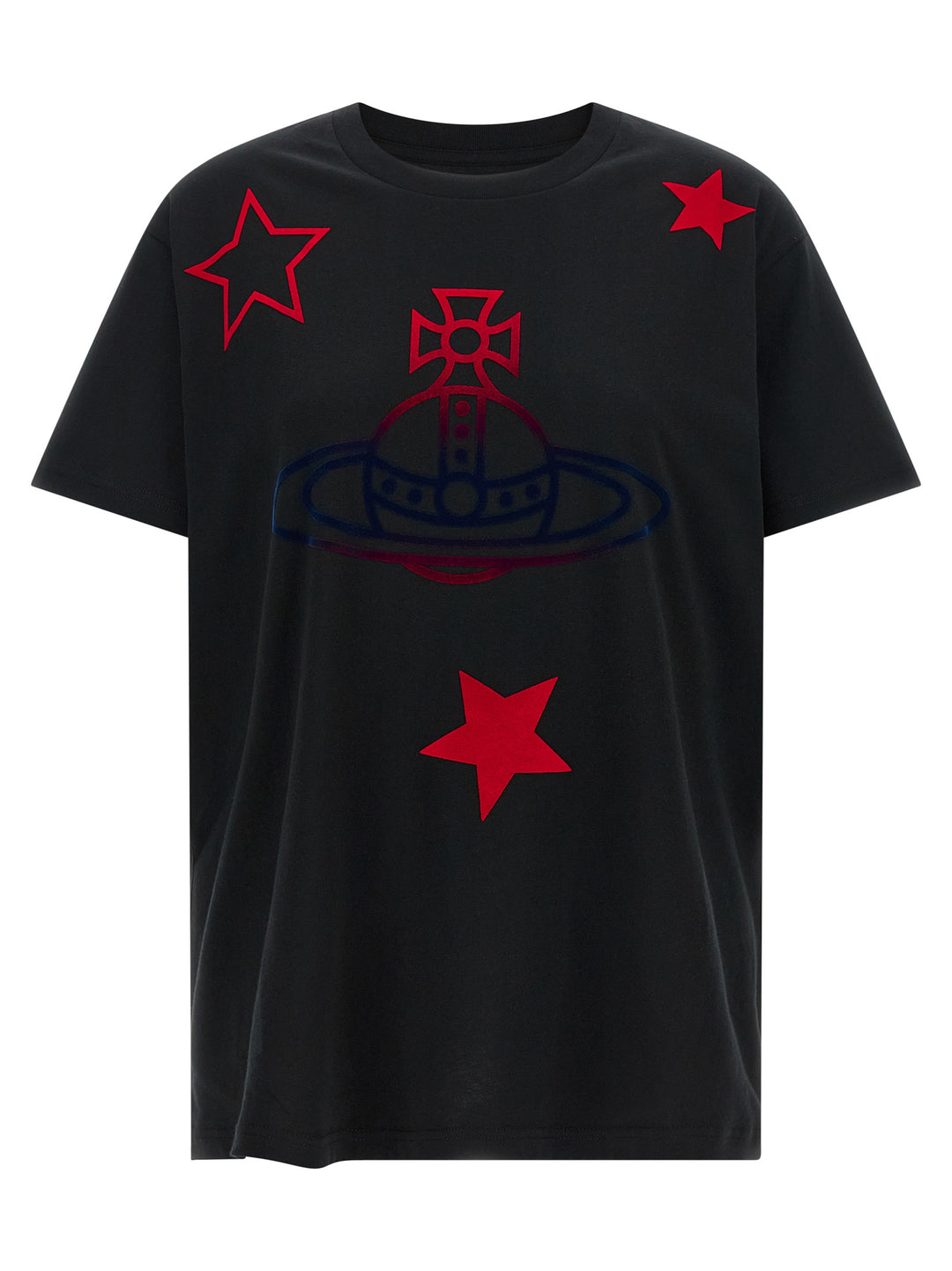 Vivienne Westwood Orb And Stars Classic T-shirt - Black | 53c0b372c1a34ea48f5b5739ab13c2872fdc7ea0