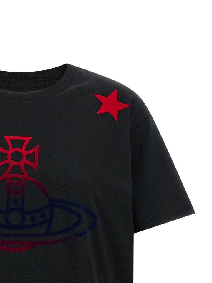 Vivienne Westwood Orb And Stars Classic T-shirt - Black | f0199cf56e11c7713bc9e6a69689993bf86cd82e