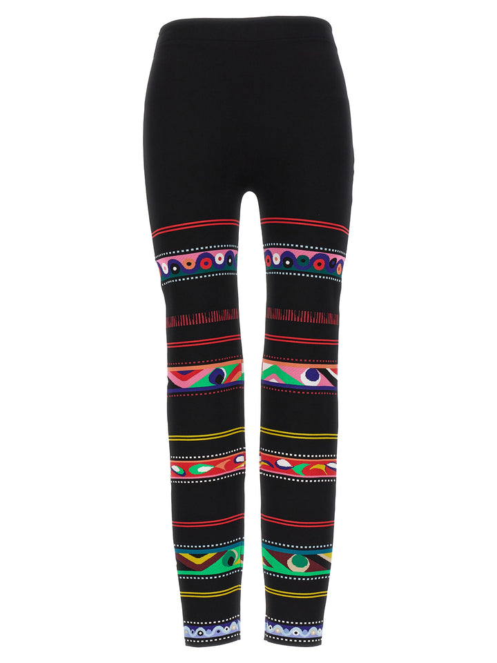 Emilio Pucci Jacquard Patterned Leggings - Multicolor | c5d1e6f68a63cd84b17dda42f36c71435ff7c067