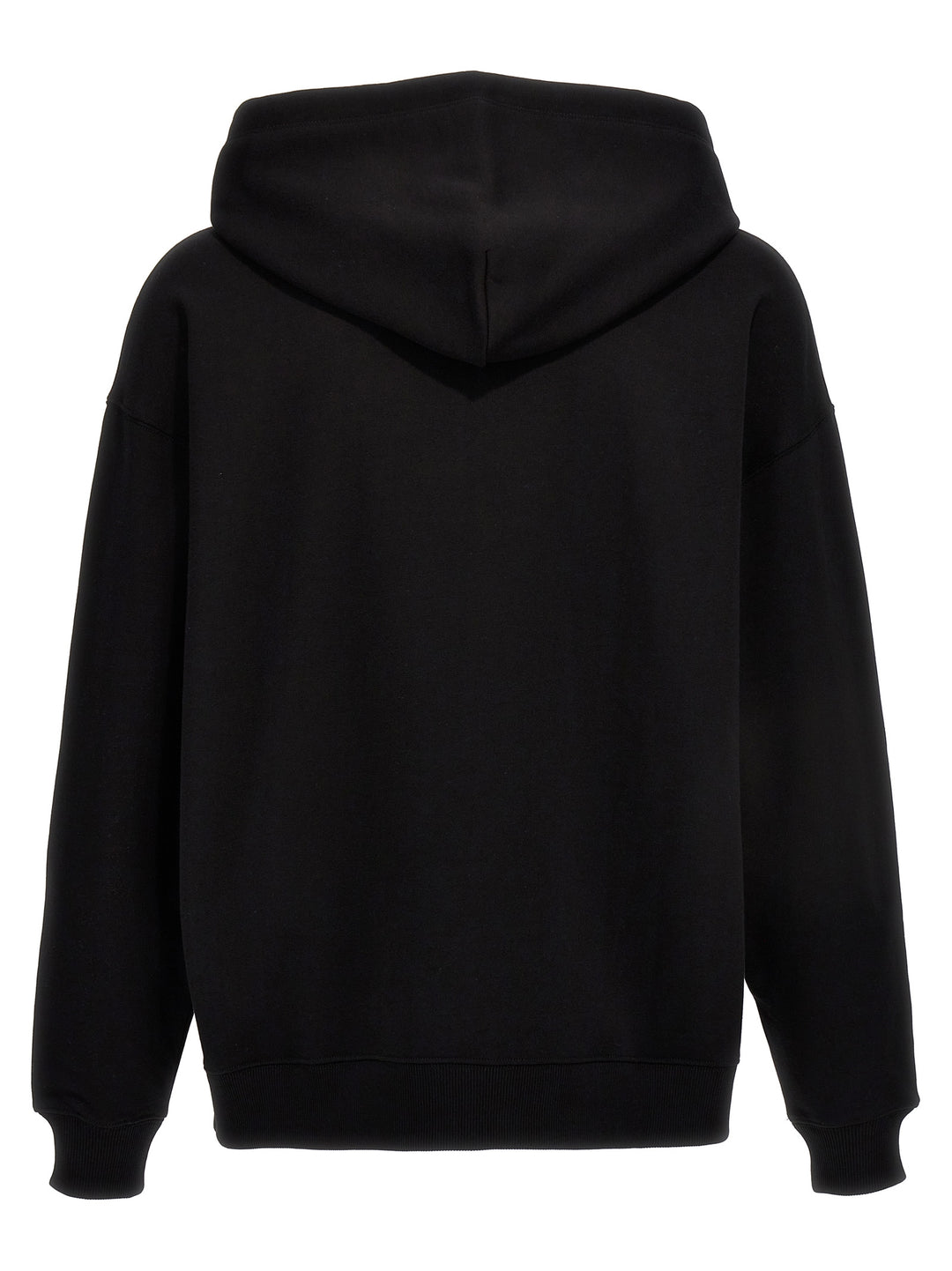 Valentino Logo Print Hoodie Sweatshirt Black