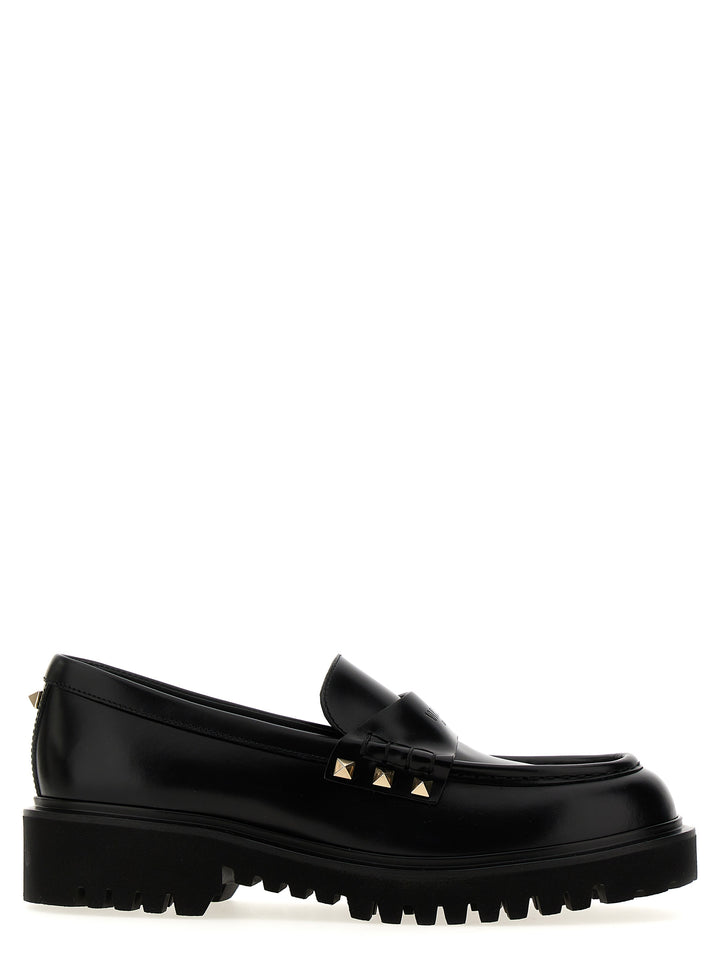 Rockstud Loafers Black