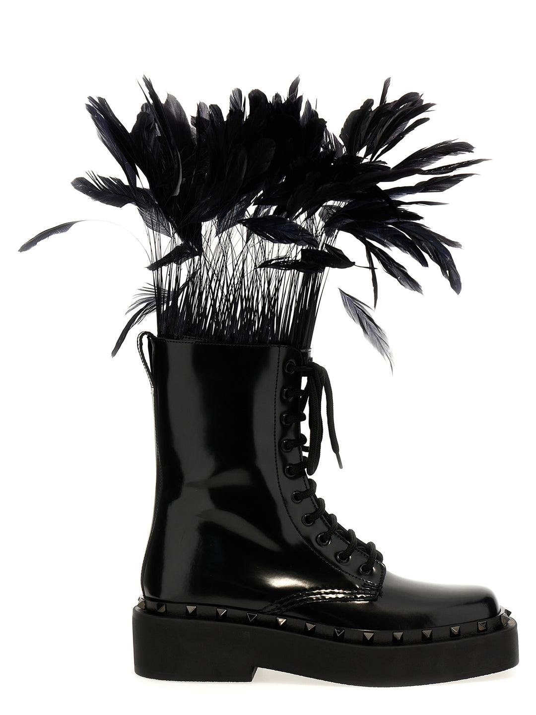 Rockstud M-Way Boots, Ankle Boots Black