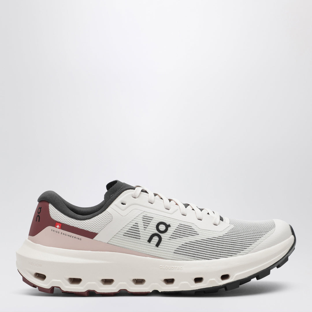 On Cloudvista 3 Oyster/Barberry Polyester Shoes