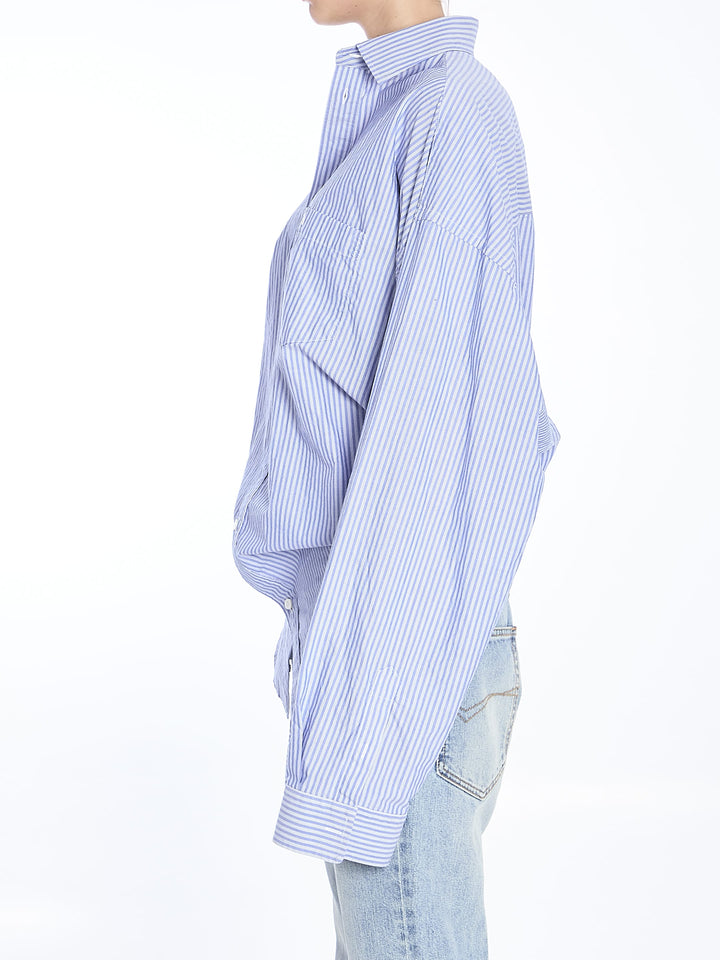 Knotted Shirt Shirts Light Blue