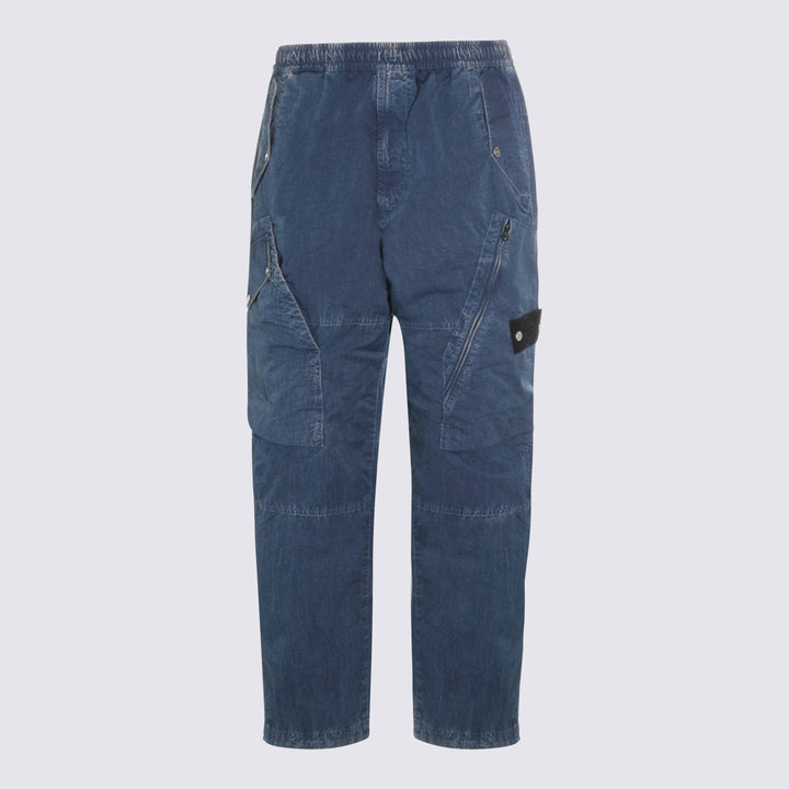 Stone Island Trousers - Blue and green | 2bab6e9932c322d8f6f5b49b204d4cad0080e071