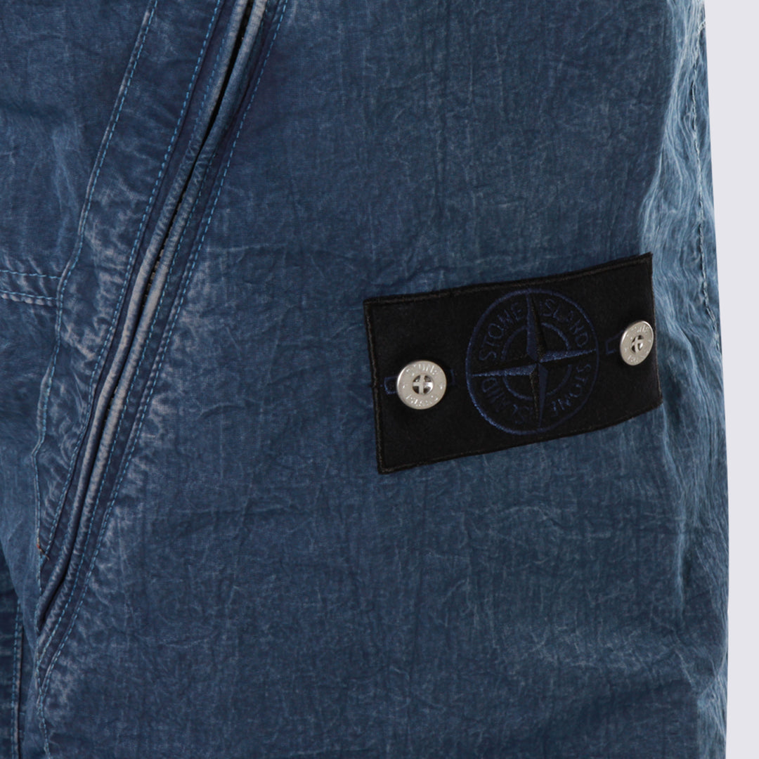 Stone Island Trousers - Blue and green | b6cd800a948057c1c075cb79063c2f1bcd533a26