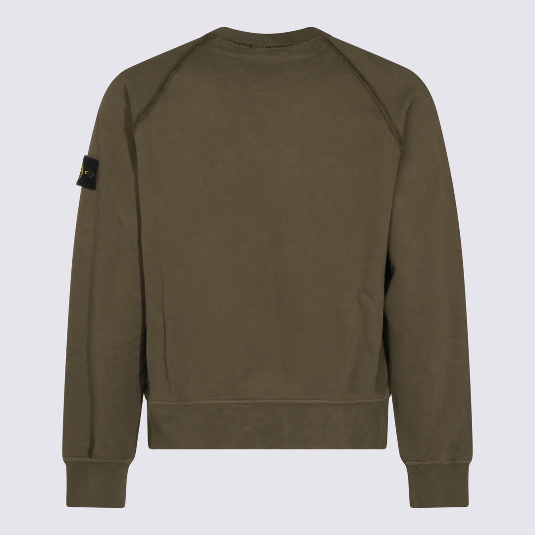 Stone Island Sweaters - MILITARY GREEN | 300d34819b0abad3daaa57c196e5ac36d4b606f5