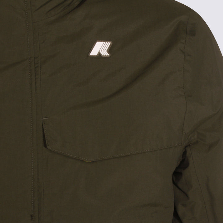 K-Way Jackets - GREEN BLACKISH | b784c8adc0d2515bf4dd0f0866a2717b5b6287f4