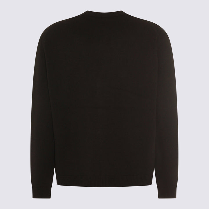 Maison Kitsune' Sweaters - BLACK/MEDIUM GREY MELANGE | 002abf0f9a5ad353f89fe0ab1d972dd4f225cca5