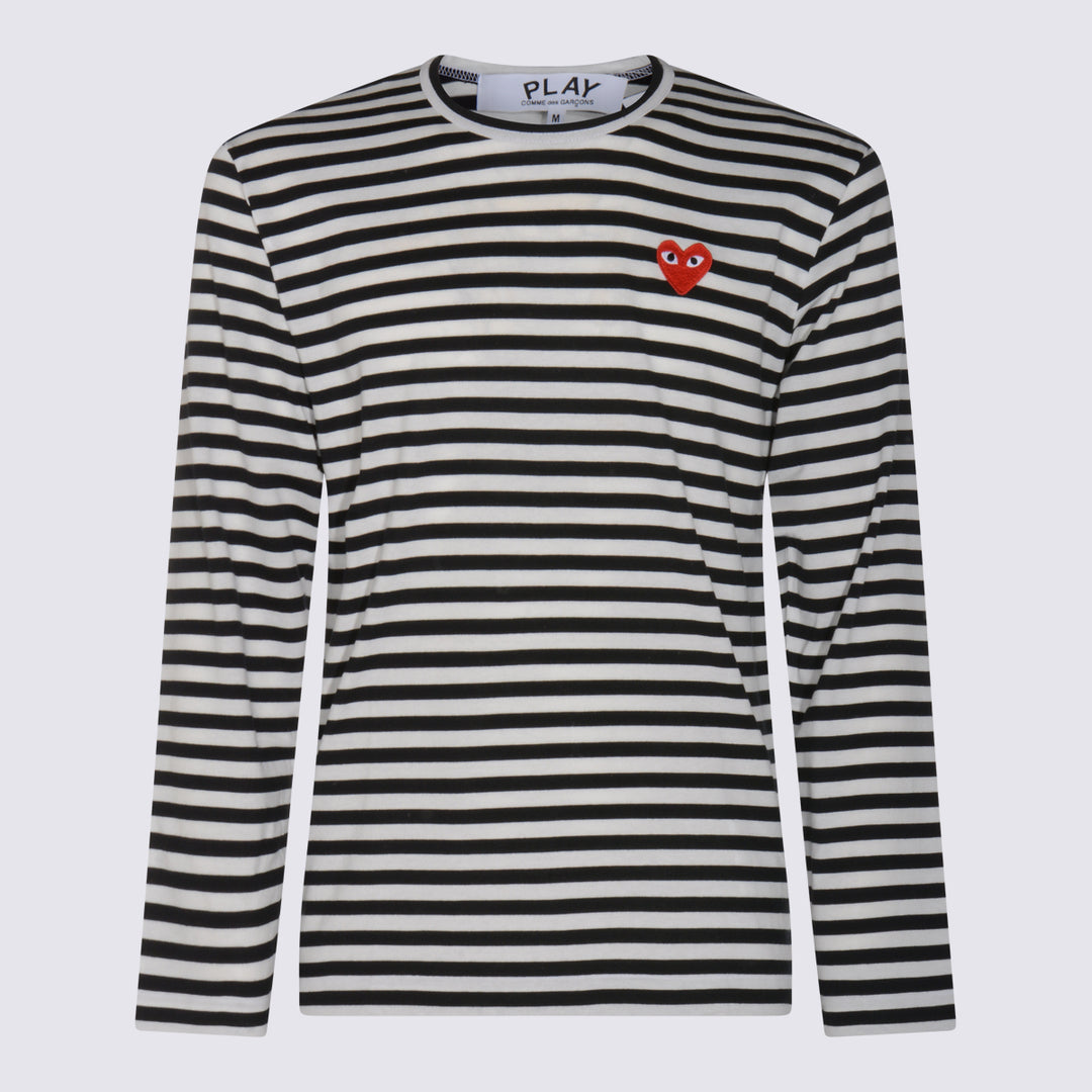 Comme Des Garcons Play T-shirts and Polos - Blacks and greys | 14f9baf2df7c6f33684ab01ce5d24b2ffb675c4f