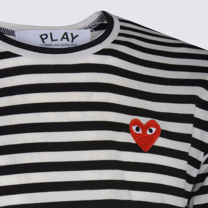 Comme Des Garcons Play T-shirts and Polos - Blacks and greys | 9e125efba2dcf3cbeaf18a917568ecb3f83e524a