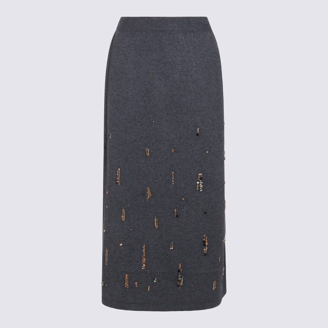 Fabiana Filippi Skirts - DENIM GRIGIO | 09456b6e34a8b8edc55cf8a82d3065b29da9c901