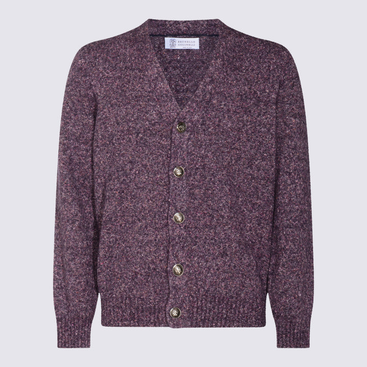 Brunello Cucinelli Sweaters - RADICCHIO+GRIGIO MEDIO | 68d10379f8e9da23c0c474f97a245ff2ea70f3c2