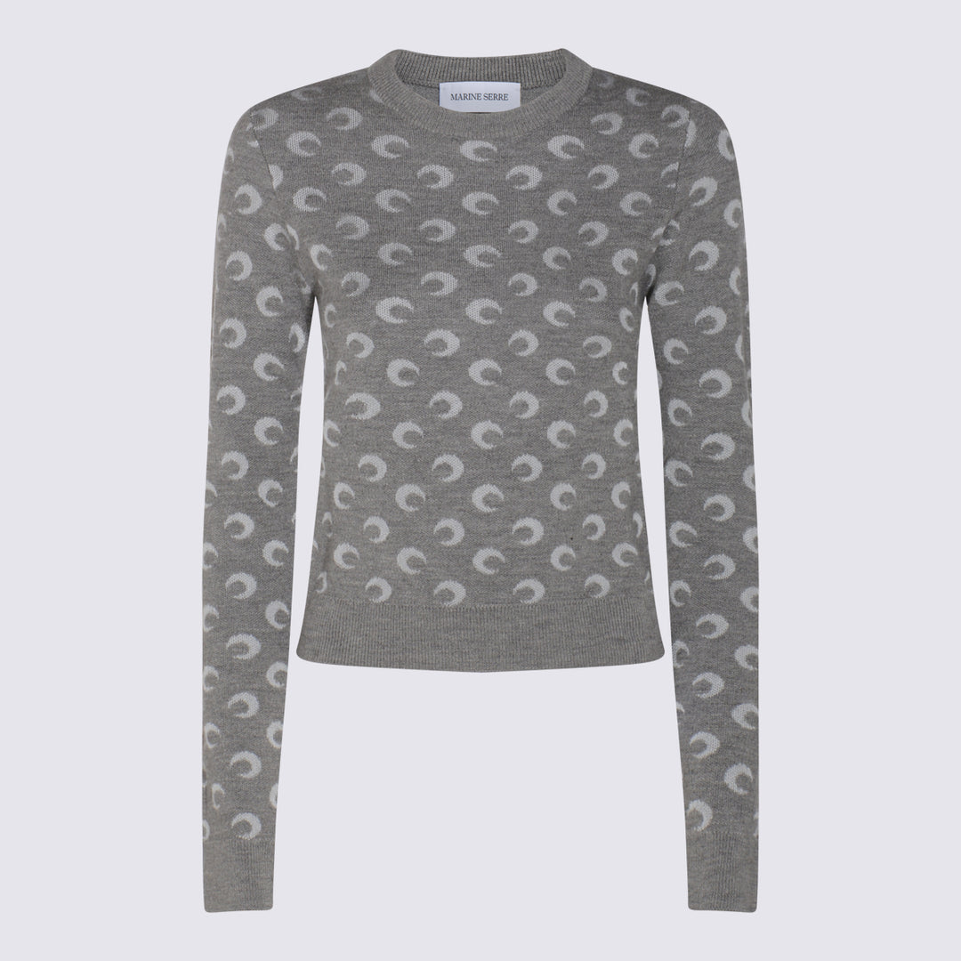 Marine Serre Sweaters - MISTY GREY | 6e0a4a2c8be48a278cf222c9eb4ebf5a85ae0b0b