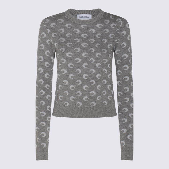 Marine Serre Sweaters - MISTY GREY | 6e0a4a2c8be48a278cf222c9eb4ebf5a85ae0b0b