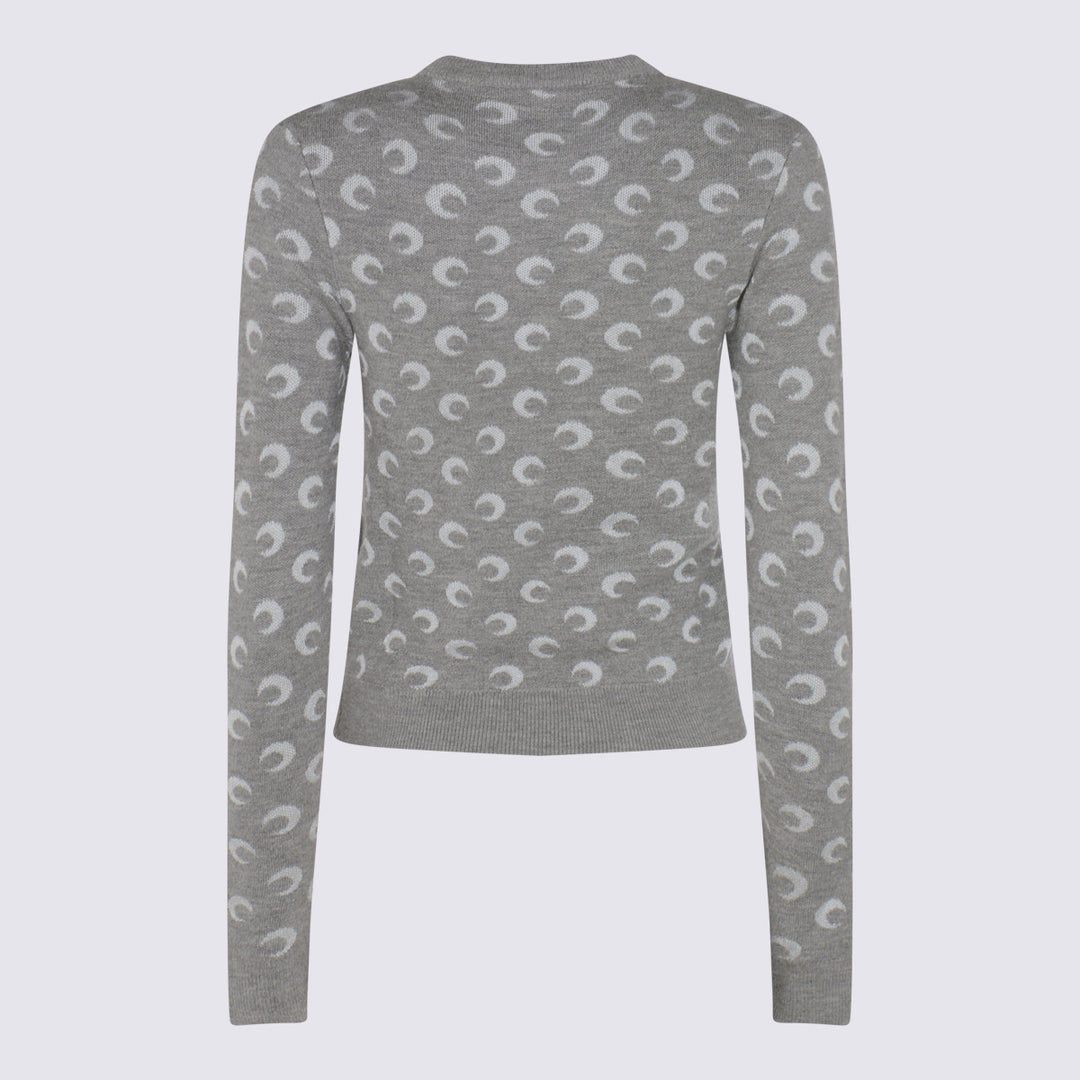Marine Serre Sweaters - MISTY GREY | 2879f2050639deb19041f1842041f5bd33458860