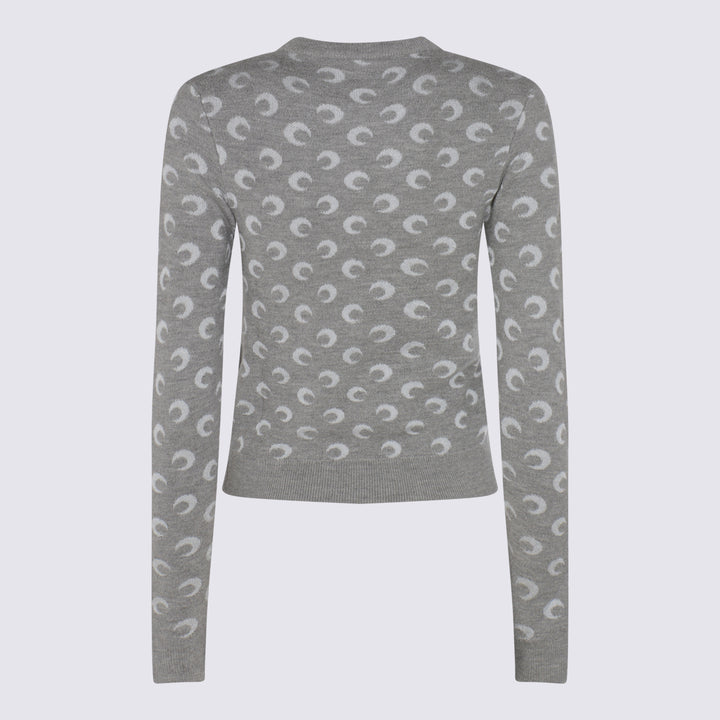 Marine Serre Sweaters - MISTY GREY | 2879f2050639deb19041f1842041f5bd33458860