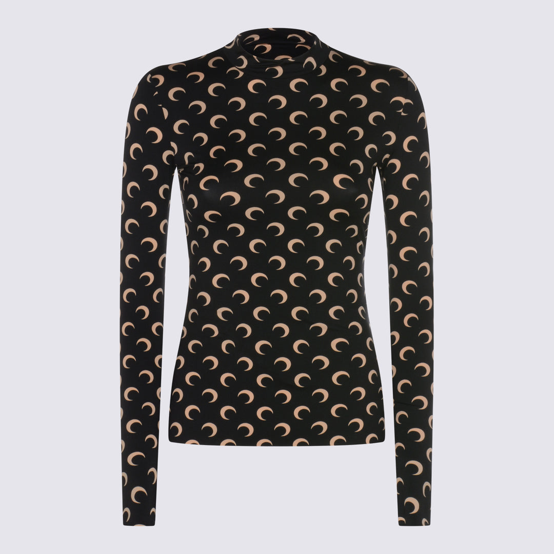 Marine Serre Top - INVERSE TAN | 9d416a6d6cf5aa59eb6209fb8694e664db5cd1b5