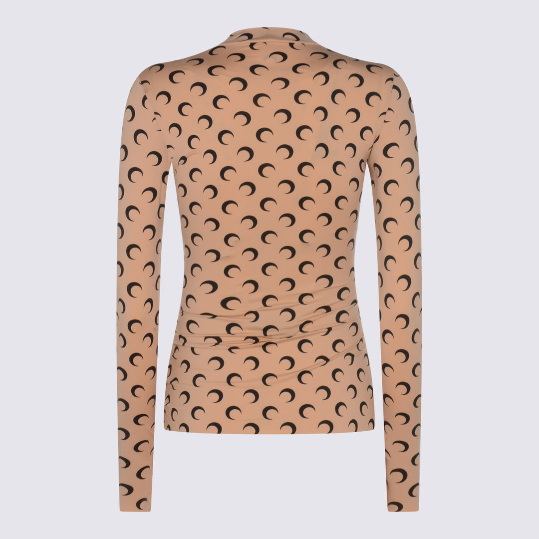 Marine Serre Top - Brown | ba22fdaf308a4ca50124d05f475812947a90a907