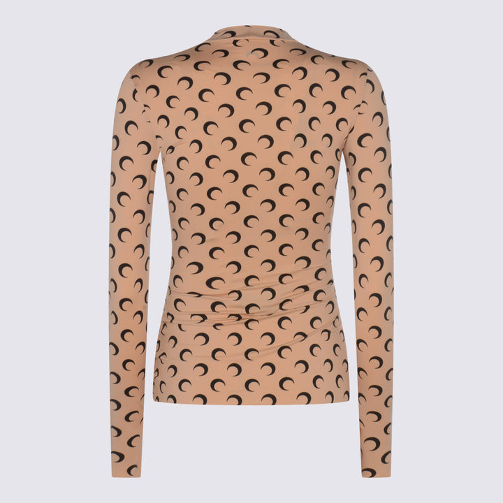 Marine Serre Top - Brown | ba22fdaf308a4ca50124d05f475812947a90a907