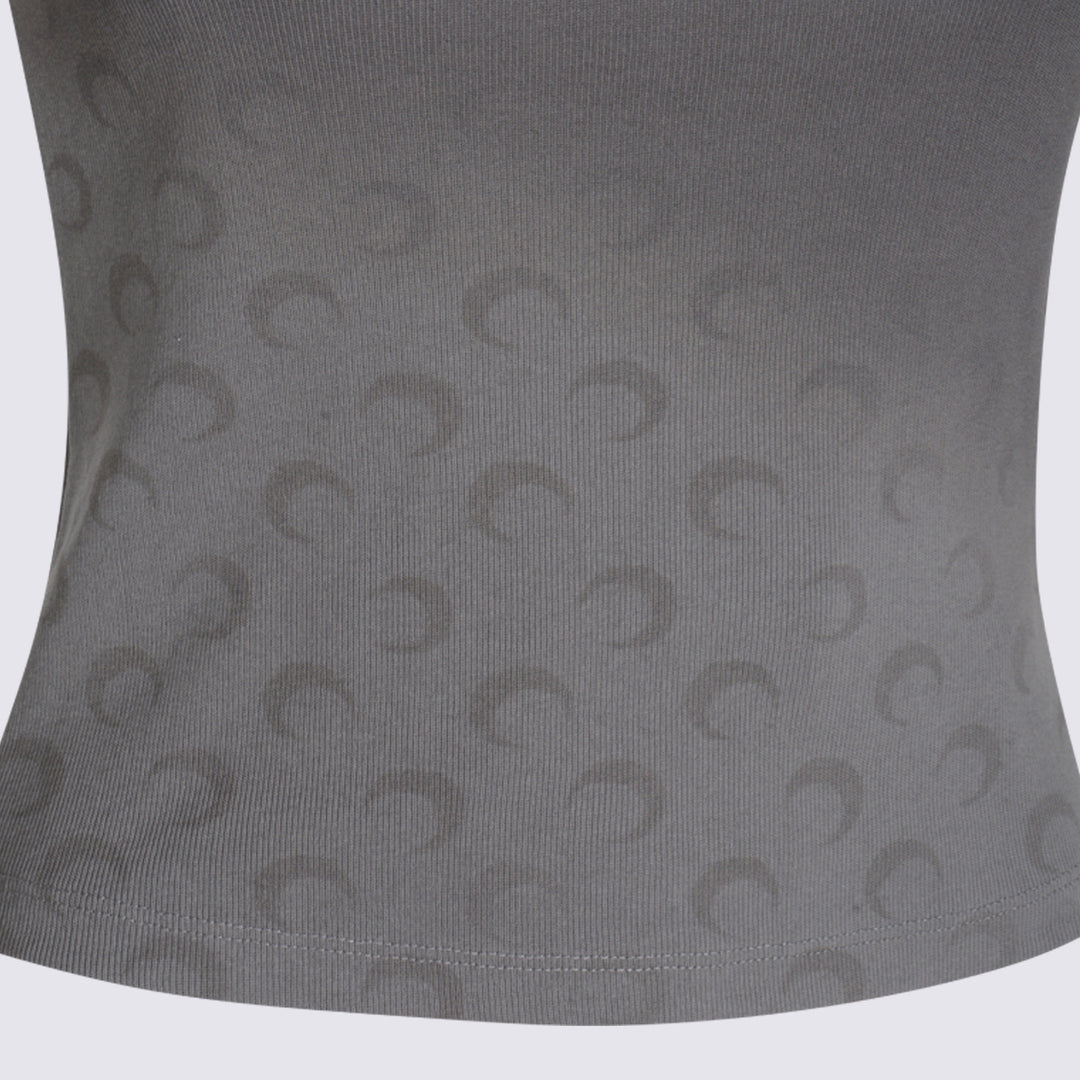 Marine Serre T-shirts and Polos - Blacks and greys | b37818e239111165e687dc12346cb513b8e8baf7