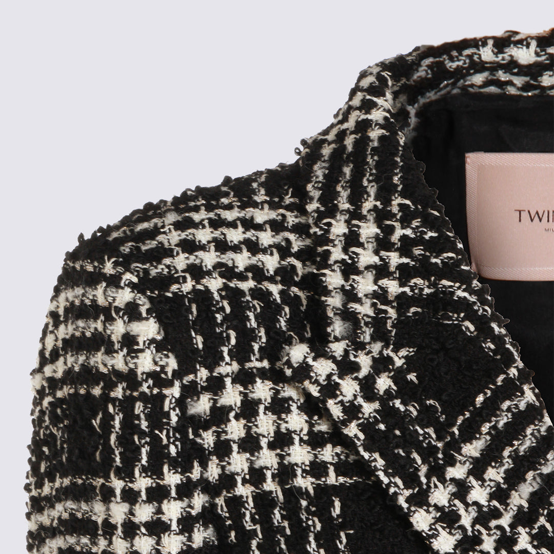 Twin-Set Jackets - BIG CHECK NERO/NEVE | f1c83a8ca2e6d67ed61507f361c66f7723c5bbf7