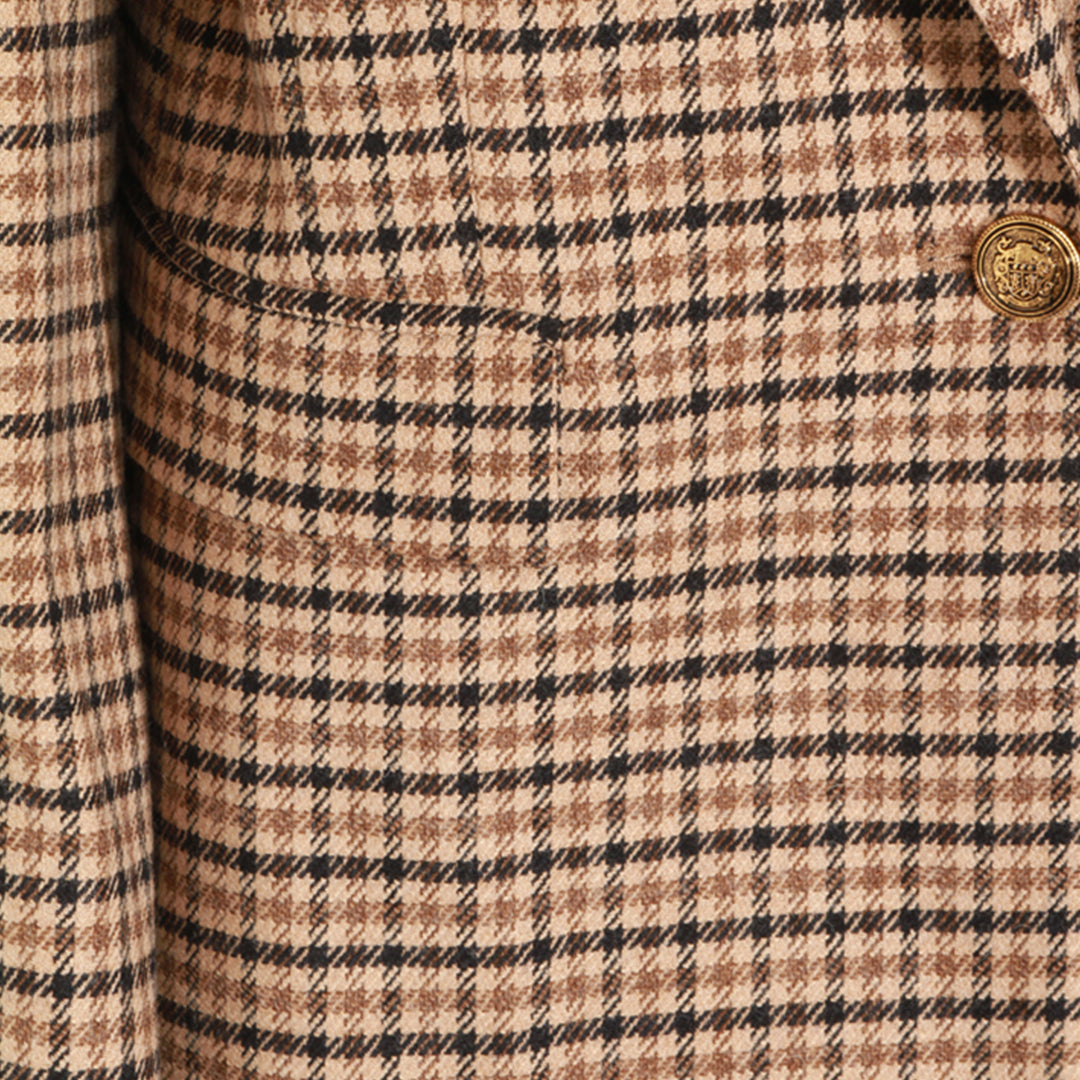 Twin-Set Jackets - SMALL CHECK CAMMELLO/NERO | 6d0e27fa45dfd286c877a2b2247fa5cb861a6088